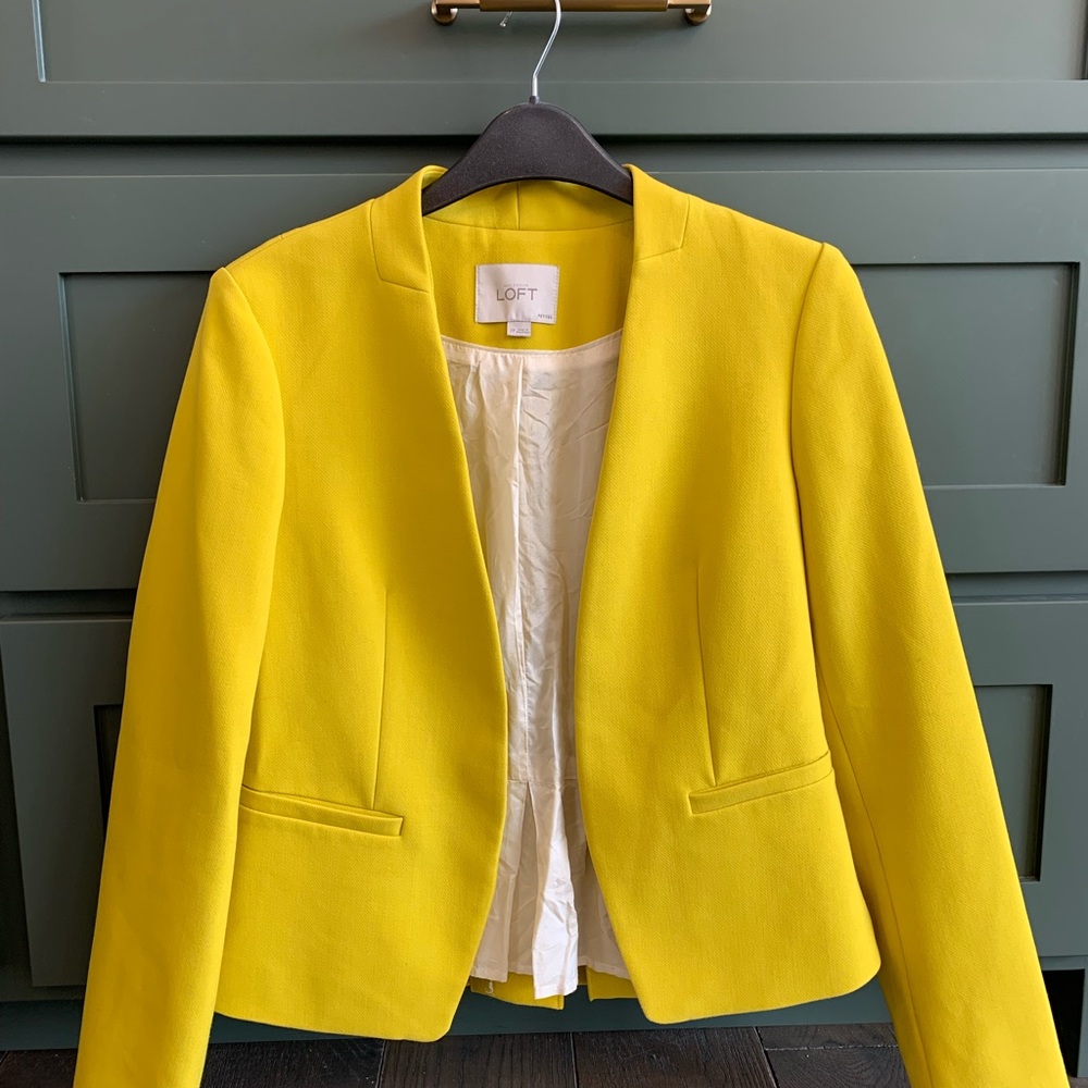Loft Yellow Blazer - 2P - Small